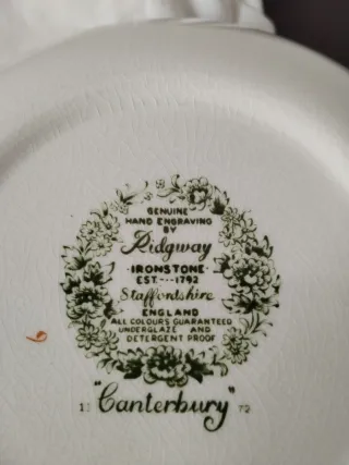 Taça de loiça inglesa floral