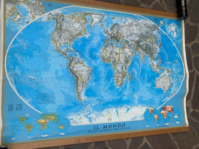 Mappa murale planisfero National Geographic