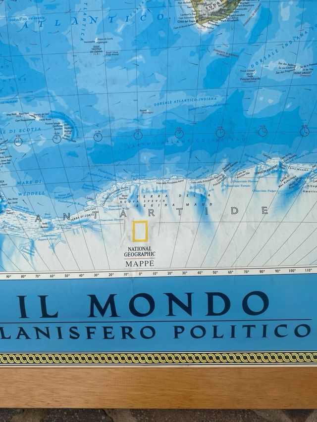 Mappa murale planisfero National Geographic