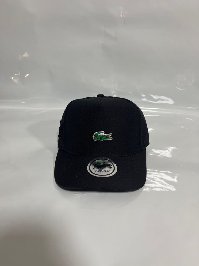 Gorra Lacoste Negra Moda Diseño Hombre Mujer