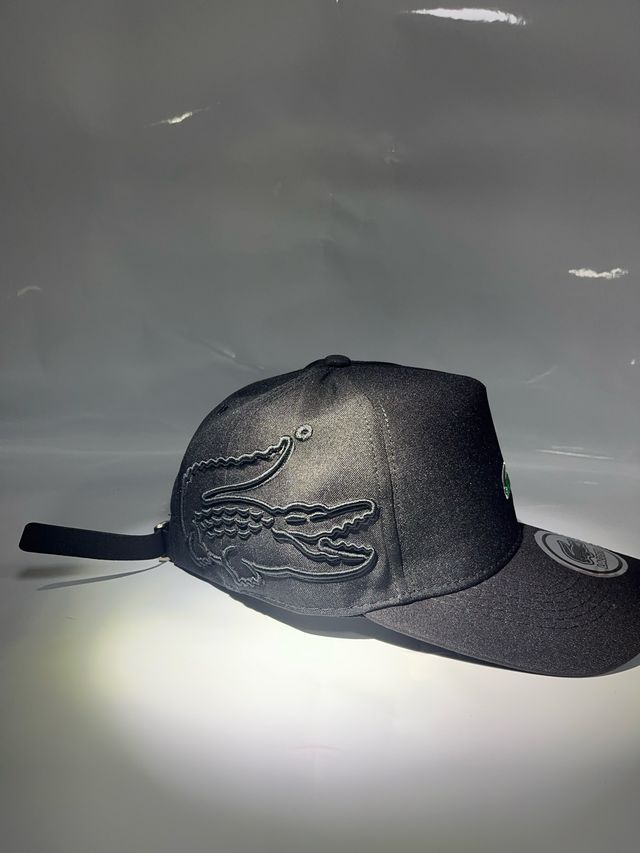 Gorra Lacoste Negra Moda Diseño Hombre Mujer