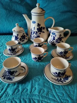 Conjunto Loiça de Viana Azul e Branco