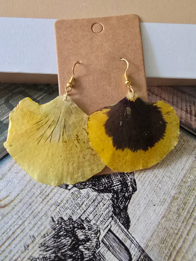 Pendientes Flores Naturales Encapsuladas