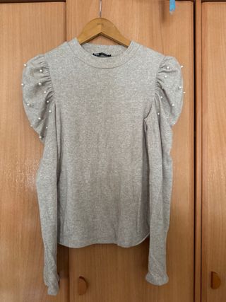 Zara Jersey Perlas Talla S