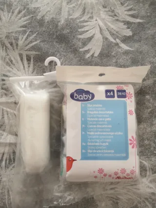 Slip per neonati dopo il parto taglia 38/42 (5 pezzi)