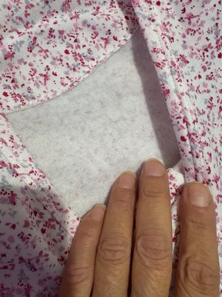 Camisón floral rosa y blanco XL 