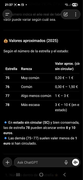 16 Monedas 1 Peseta 1975, *78 Juan Carlos I