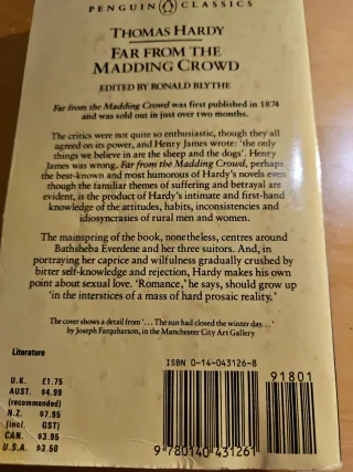 FAR FROM THE MADDING CROWD