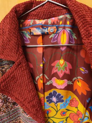 Abrigo Desigual Talla 42 Nuevo