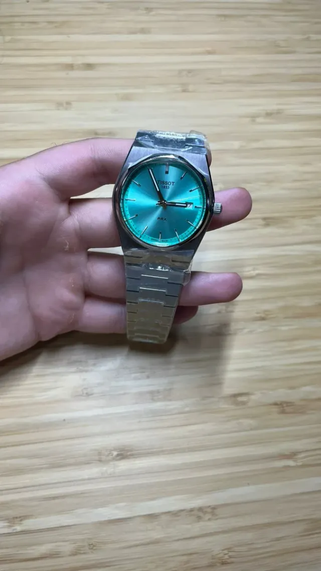 Reloj Tissot PRX Quartz Azul Tiffany
