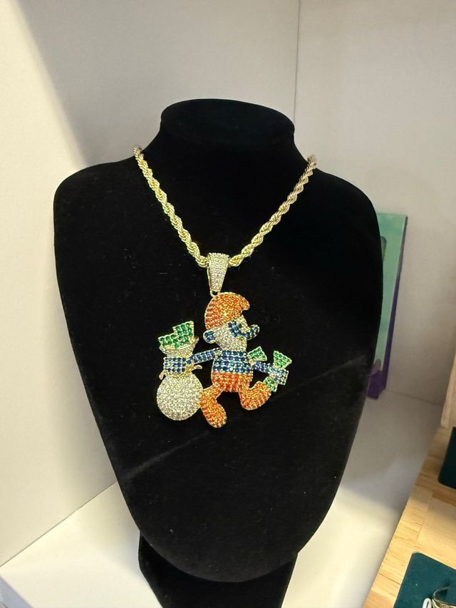 Colgante Tío Rico Oro 14k Laminado