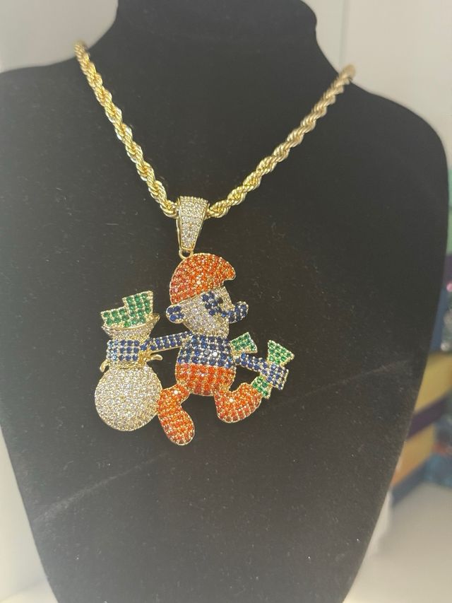 Colgante Tío Rico Oro 14k Laminado