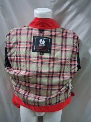 Giubbotto Belstaff Rosso Taglia S Impermeabile