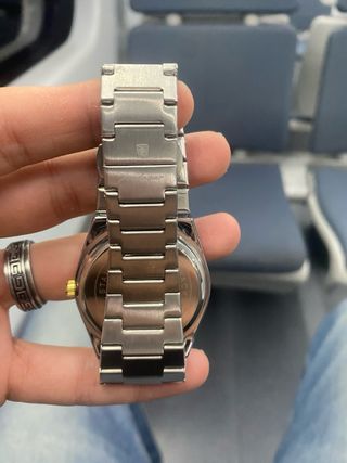 Reloj Poedagar Elegante Hombre Negro/Dorado