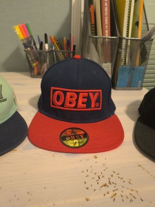 Lote 3 Gorras Dynasty, Obey