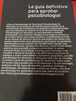 Psicobiologia for dummies: Parte 1 y 2 (Spanish Ed