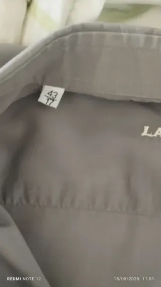 Camisa de vestir gris LATINO'S Talla L