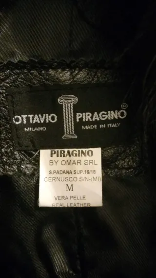 Cappotto in vera pelle nero con pelliccia
