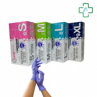 GUANTES De Nitrilo Violeta Sin Polvo 3,5G