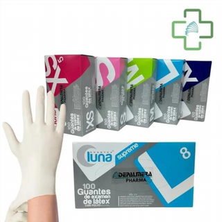 Guantes latéx con polvo caja 100 UND