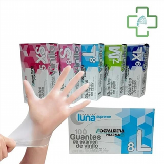 Guantes Vinilo Desechables Sin Polvo CAJA 100 UND