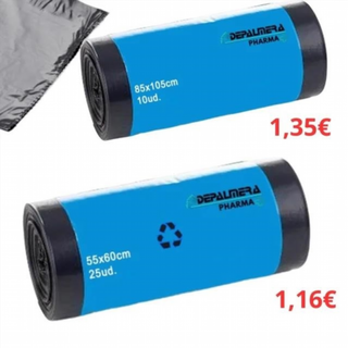 Bolsa de basura domésticas negras 2 medidas