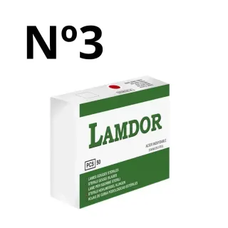 GUBIAS ESTERILES DESECHABLES N 3 LAMDOR 50 UND