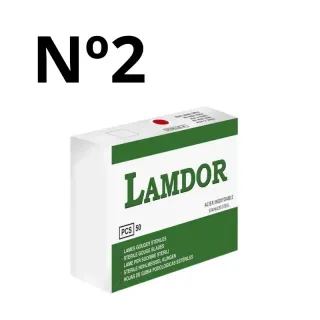 Lamdor Gubias Estériles Desechables N°2 (50)