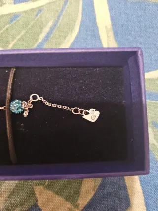 Pulsera Swarovski azul y morada