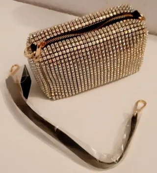 Bolsa preta com brilhantes DULCINEA HEREDIA