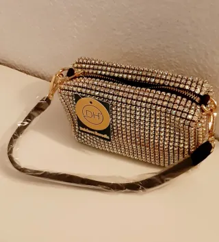 Bolsa preta com brilhantes DULCINEA HEREDIA