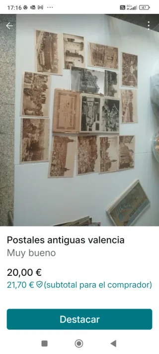Lote Postales Antiguas Valencia