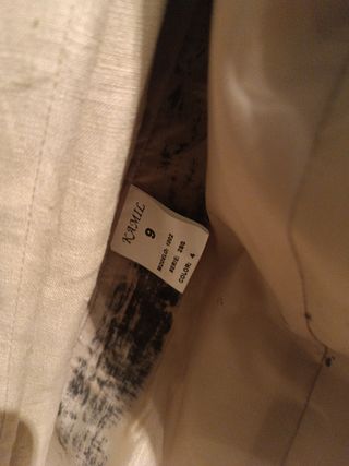 Traje Rayas Beige y Negro Halloween