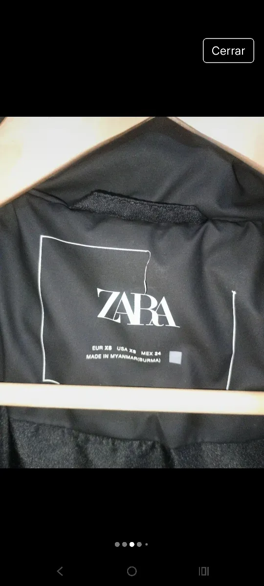 Chaleco acolchado mujer Zara negro