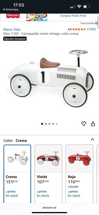 Correpasillos Coche Vintage Vilac Nº 1