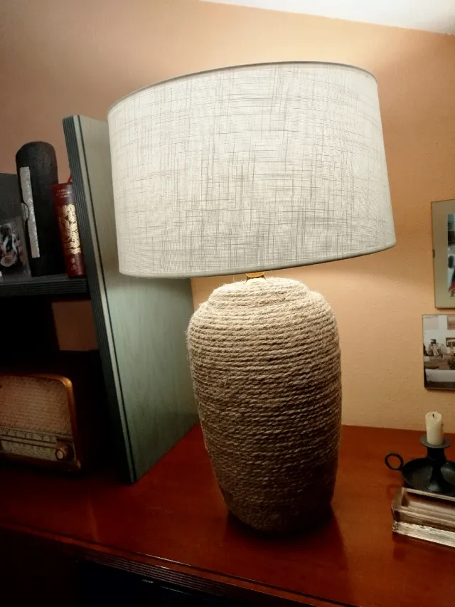 Lámpara Yute Grande. Nueva ...58x39cm