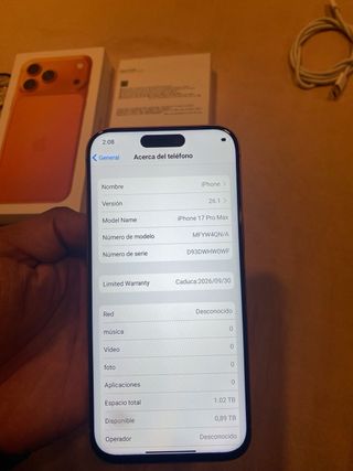 iPhone 17 Pro Max Naranja