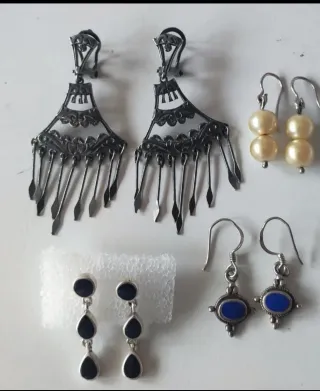 Pendientes Plata Ley Diseño Exclusivo