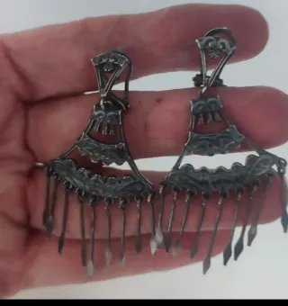 Pendientes Plata Ley Diseño Exclusivo