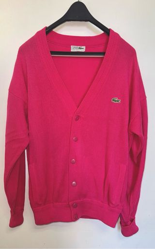 LACOSTE CARDIGAN VINTAG REBECA MUJER HOMBRE ROSA M
