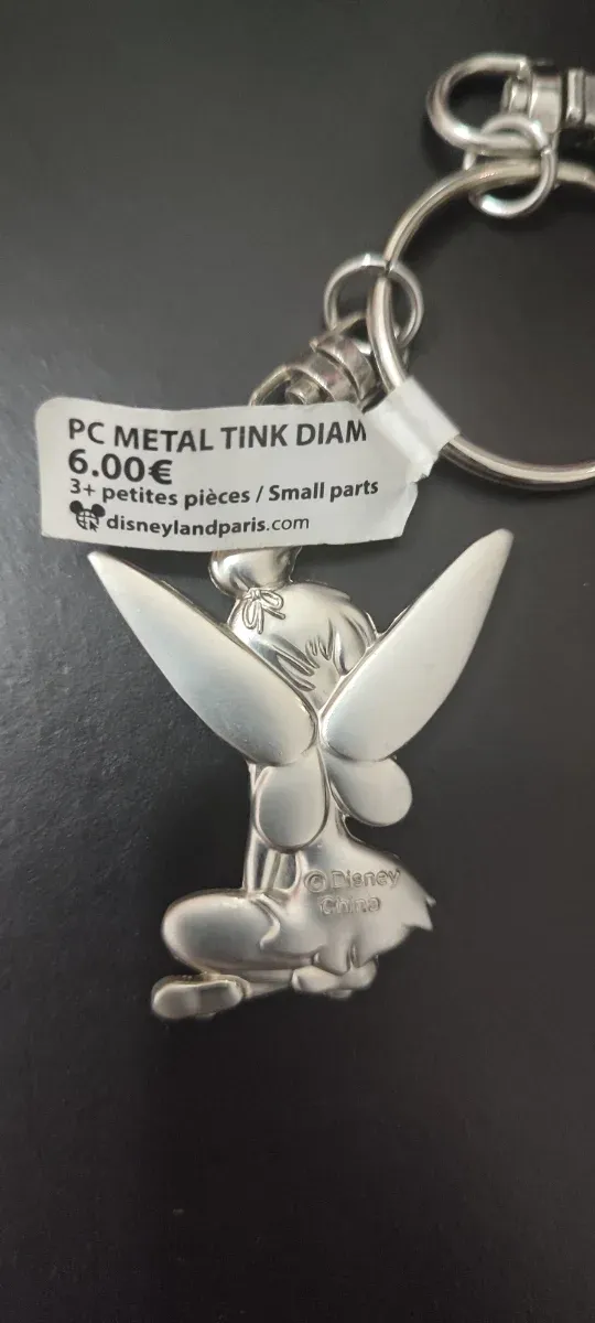 Porta-Chaves Sininho Disney com Pedra Verde