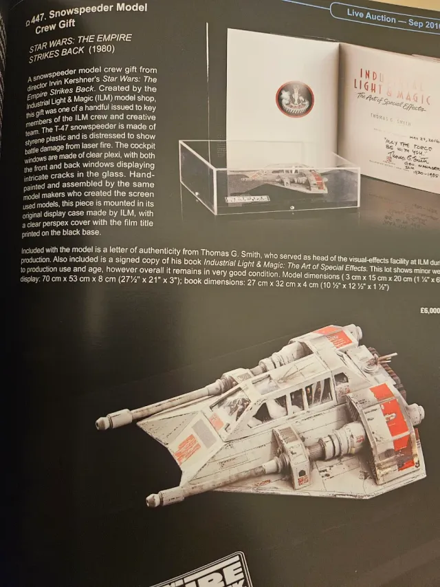 Catálogo Prop Store Subasta Memorabilia