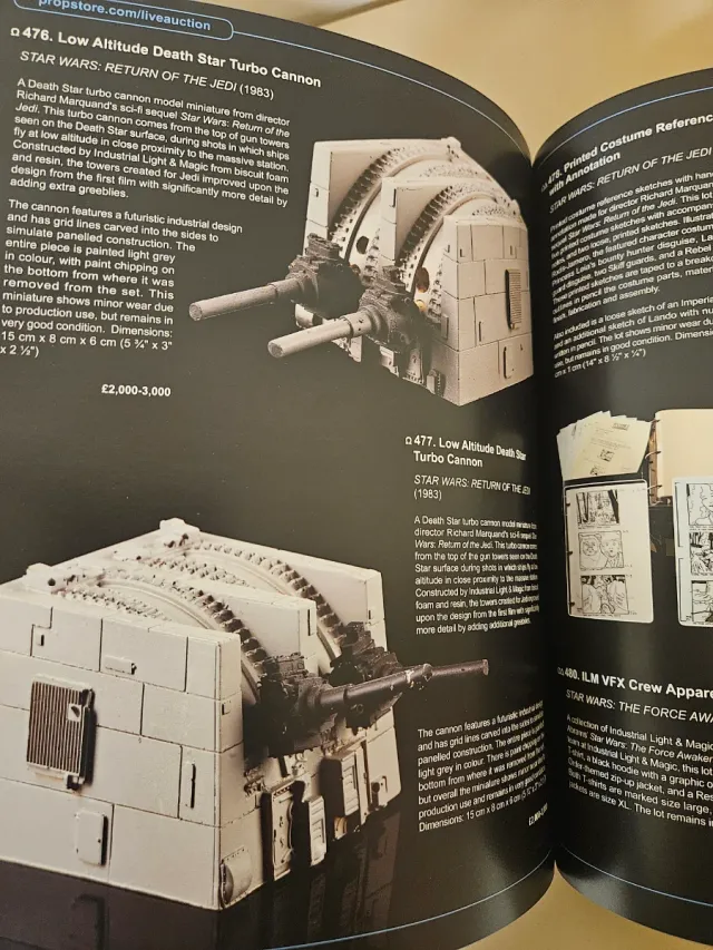 Catálogo Prop Store Subasta Memorabilia