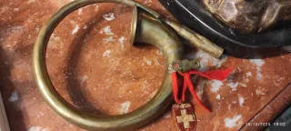 Antica Tromba da Carrozza in Ottone