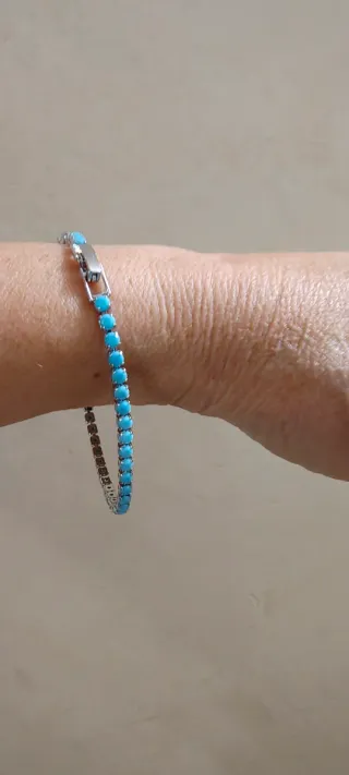 Braccialetto Argento e Turchese