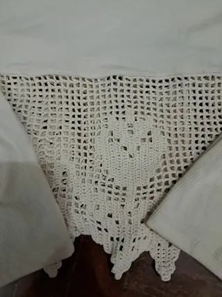 Jersey de encaje blanco talla única