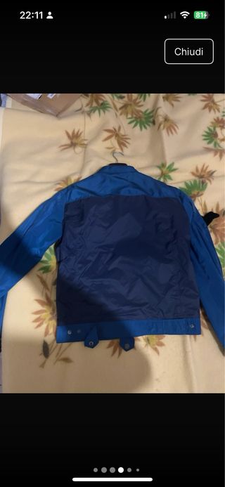 Giubbino mezza stagione blu taglia M