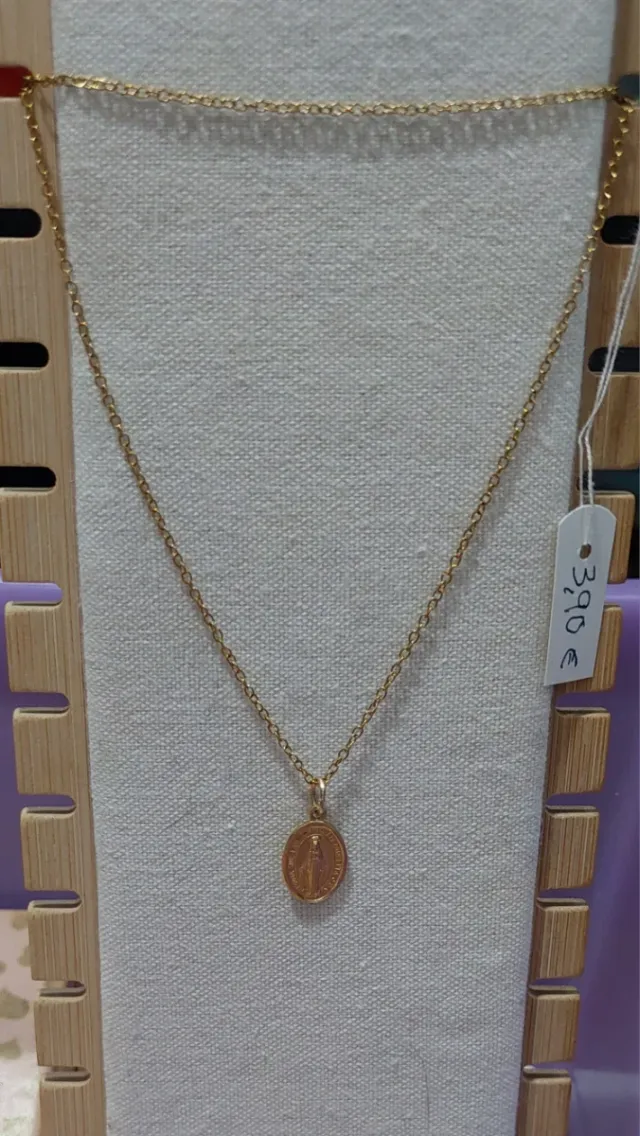 Cadena y Medalla de la Virgen Milagrosa 
