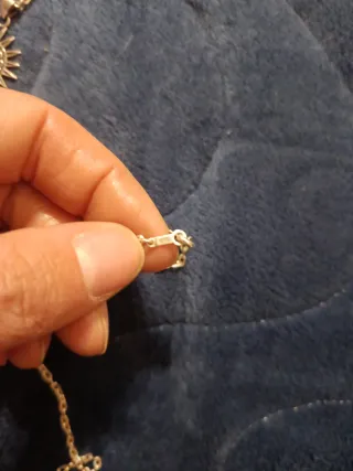 Cadena de plata y colgante estilo azteca