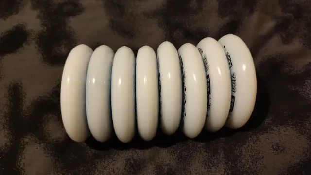 Conjunto de 8 patins em linha 110mm 85a